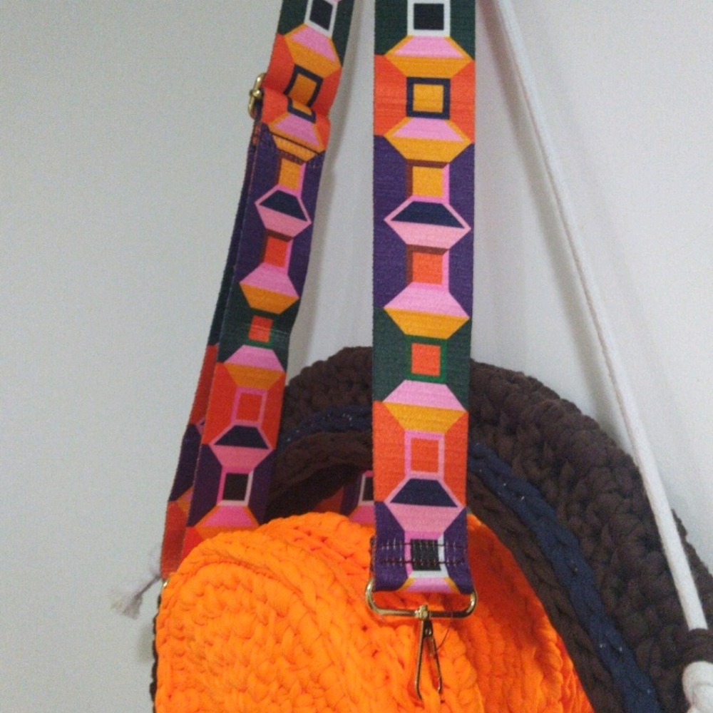 Bag Shoulder Strap Handle Cross v Adjustable Replacement Canvas Colorful